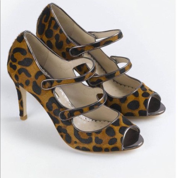 Boden Cordelia Ponyhair Leopard Heels 42 True 11 - Picture 3 of 8
